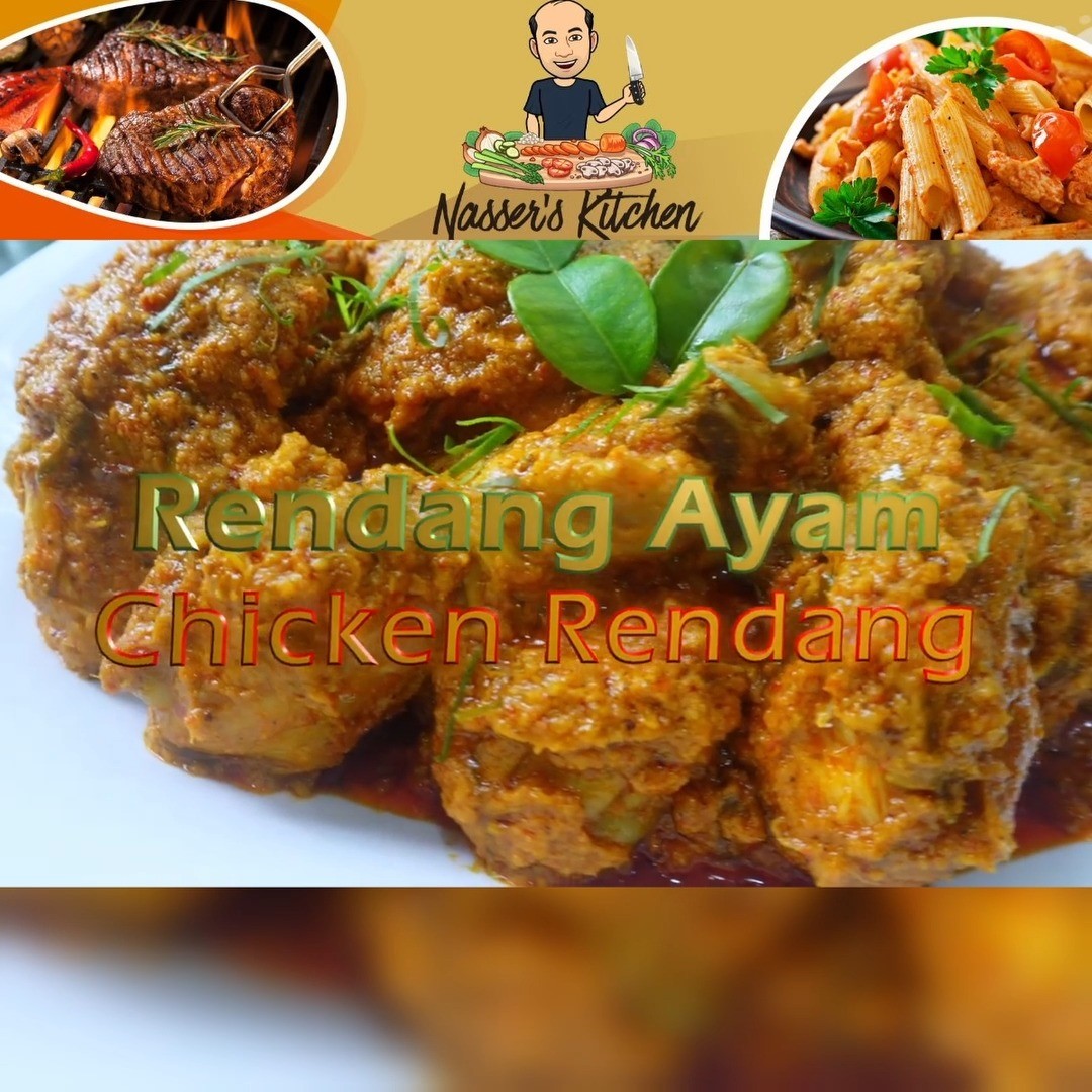 Rendang ayam. Video penuh di YouTube dan Facebook Page Nasser's Kitchen. #rendang #rendangayam #fyp